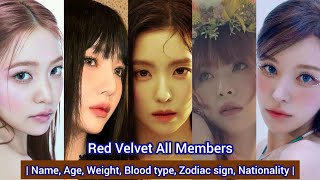 Red Velvet All Members | Name, Age, Weight, Blood type, Zodiac sign, Nationality |