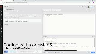 (Archived) Codewars 7 kyu Length and Two Values Javascript