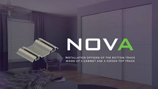 NOVA system: Installation options of the bottom track for the sliding doors