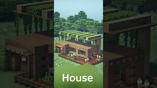 Minecraft Tutorial : Cute Wooden Modern House