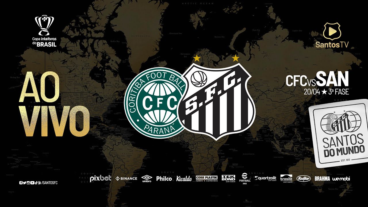 🔴 AO VIVO: CORITIBA 1 X 0 SANTOS | COPA DO BRASIL (20/04/22) - YouTube