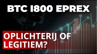 Beoordeling van BTC i800 ePrex: Wat zijn de 🤔 meningen over dit handelsplatform? 💰