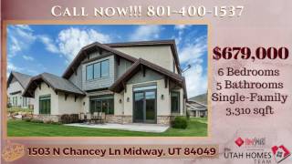 6 Bedroom Luxury Home for Sale in Midway, UT