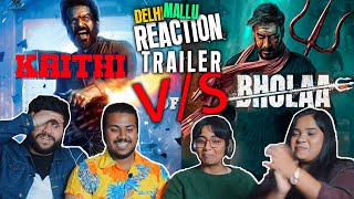 Bholaa Official Teaser 2 Reaction with Kaithi Trailer | Bholaa In 3D | Ajay Devgn | Tabu | Karthi
