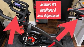 Schwinn IC4 Handlebar & Seat Adjustment