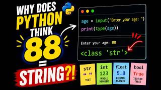 Why Does Python Think a Number Is a String? 🤯 | Python Data Types