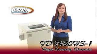 Formax FD 8400HS-1 High Security Shredder with Automatic Oiler