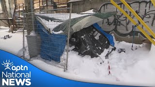 Homeless people sheltering in Montreal ERs | APTN News