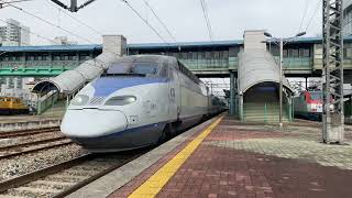 KTX 서울발 부산행 001열차 조치원역 통과