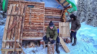 WORK INSIDE LOG HUT | We master the JOINERY and CARPENTER BUSINESS