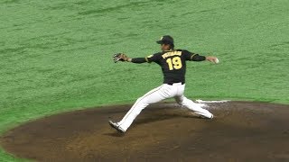 スロー映像)阪神 藤浪晋太郎 投球フォーム 2019.3.2