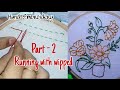 Hand Embroidery | Running with wipped | embroidery design classes | hand embroidery designs