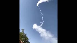 Patriot Pac II/III  Air defense system of Saudi Arabia intercepted missile attack (Real footage)