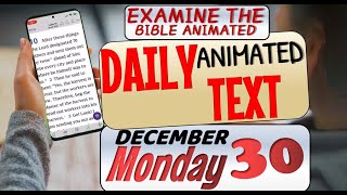 JW DAILY ANIMATED TEXT 🔵 READ TO FIND SPIRITUAL TREASURES ✅ EXAMINE THE BIBLE ANIMATED