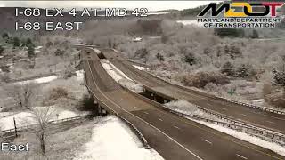 First Snowfall in Western Maryland — Live traffic cameras