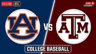 [ LIVE ] Auburn vs Texas A&M 5/22/2026 | College Baseball 2026 | LIVE SEC Tournament - Quarterfinal