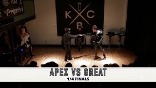 Apex VS Great │ 2015 Korea Beatbox Championship │ 1/4 Finals