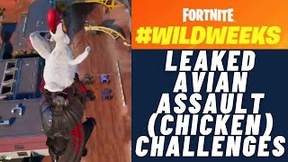 Fortnite *LEAKED* Wild Week Avian Assault (Chicken) All Challenges Guide!