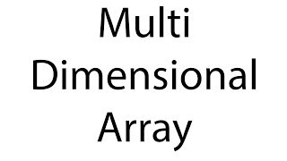 multi dimensional array : php bangla video tutorial