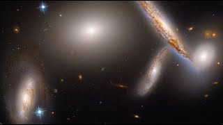 Tight-knit group of galaxies featured for Hubble's 32nd anniversary