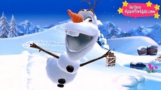 Olaf's Adventures ⛸️ Ice Skating \u0026 Hockey Playing with Olaf 🏒 Disney Frozen App for Kids