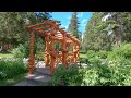 beautiful garden in banff cascade of time garden at banff national park 4k relax and calm