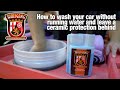 How to wash a car without running water and leave a ceramic protection behind