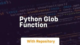 python glob function