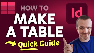 How to CREATE a Table in Adobe InDesign (Step by Step)