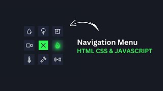 Creative Navigation Menu Using HTML CSS & JavaScript | Menu With Hover Effects