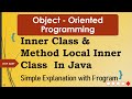 Inner Class | Method Local Inner Class | Java | Simple Explanation with Program