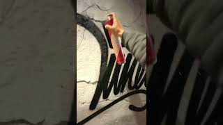 One line TAGGING with 1L EASY spray paint #graffiti #tagginggraffiti #graffitibombing #bombing