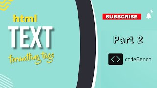 Text Formatting in HTML | Part 2