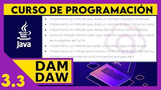 JAVA: Simple exercises and methods ☕ DAM - DAW