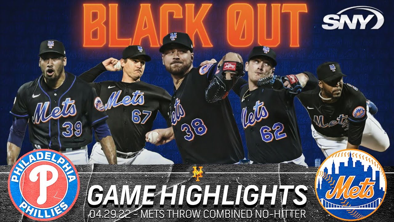 Mets Vs Phillies No-Hitter Highlights: Tylor Megill, Four Mets ...