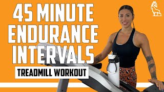 45 MIN ENDURANCE RUN | Treadmill Follow Along!