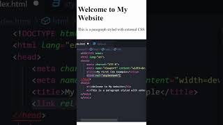 Learn How to link CSS to HTML in VS Code. Html tutorial #whatishtml #html #linkcsstohtml