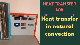 Heat transfer in Natural convection experiment|Thermal lab|convective heat transfer co-efficient