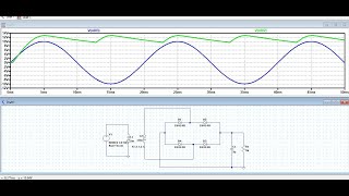 Full wave rectifier simulation in ltspice