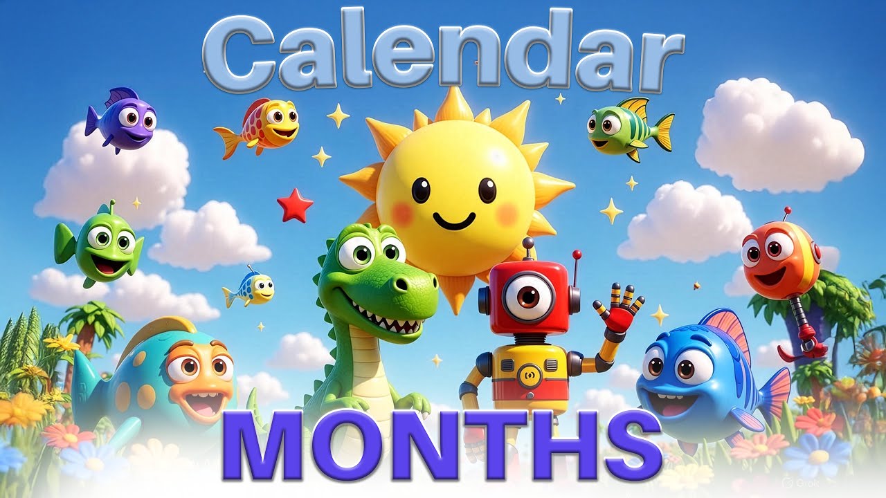 Learning The 12 Months Of The Year Weather Seasons Days