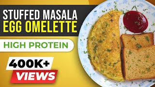 Stuffed Masala Omelette | BeerBiceps Healthy Breakfast Recipes