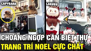 Phủ kín 2 căn biệt thự bằng LABUBU và CAPYBARA, tiktoker trang trí noel gây CHOÁNG NGỢP | TÁM TV