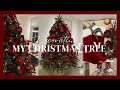 DECORATING MY CHRISTMAS TREE 2024 | Traditional red✨