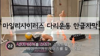 마일리사이러스 다리운동 한글자막 [X-hit]