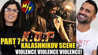 KGF CHAPTER 2 KALASHNIKOV SCENE REACTION!! | KGF 2 - Part 7 | VIOLENCE Dialogue | ROCKY VS ADHEERA