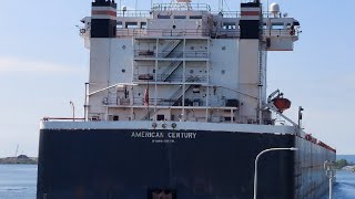 American Century arriving to load coal at superior midwest energy in Duluth Minnesota