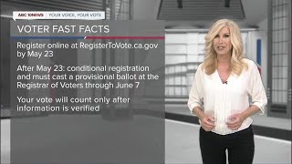 Voter Fast Facts: Registering to vote in the June 7 primary