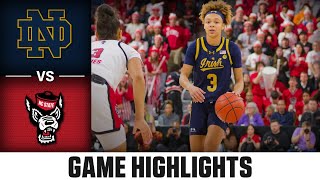 Notre Dame vs. NC State Game Highlights | 2024-25 ACC Women’s Basketball