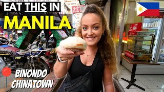 Eating STREET FOOD in MANILA Philippines 🇵🇭 (We explore Binondo THE OLDEST CHINATOWN IN THE WORLD)