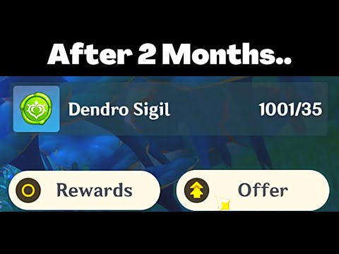 So this is what you will get for 1000 Dendro Sigils.